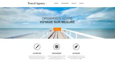 Travel agency homepage design